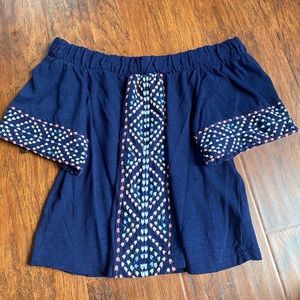 crop off the shoulder top